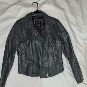 Grey pleather jacket